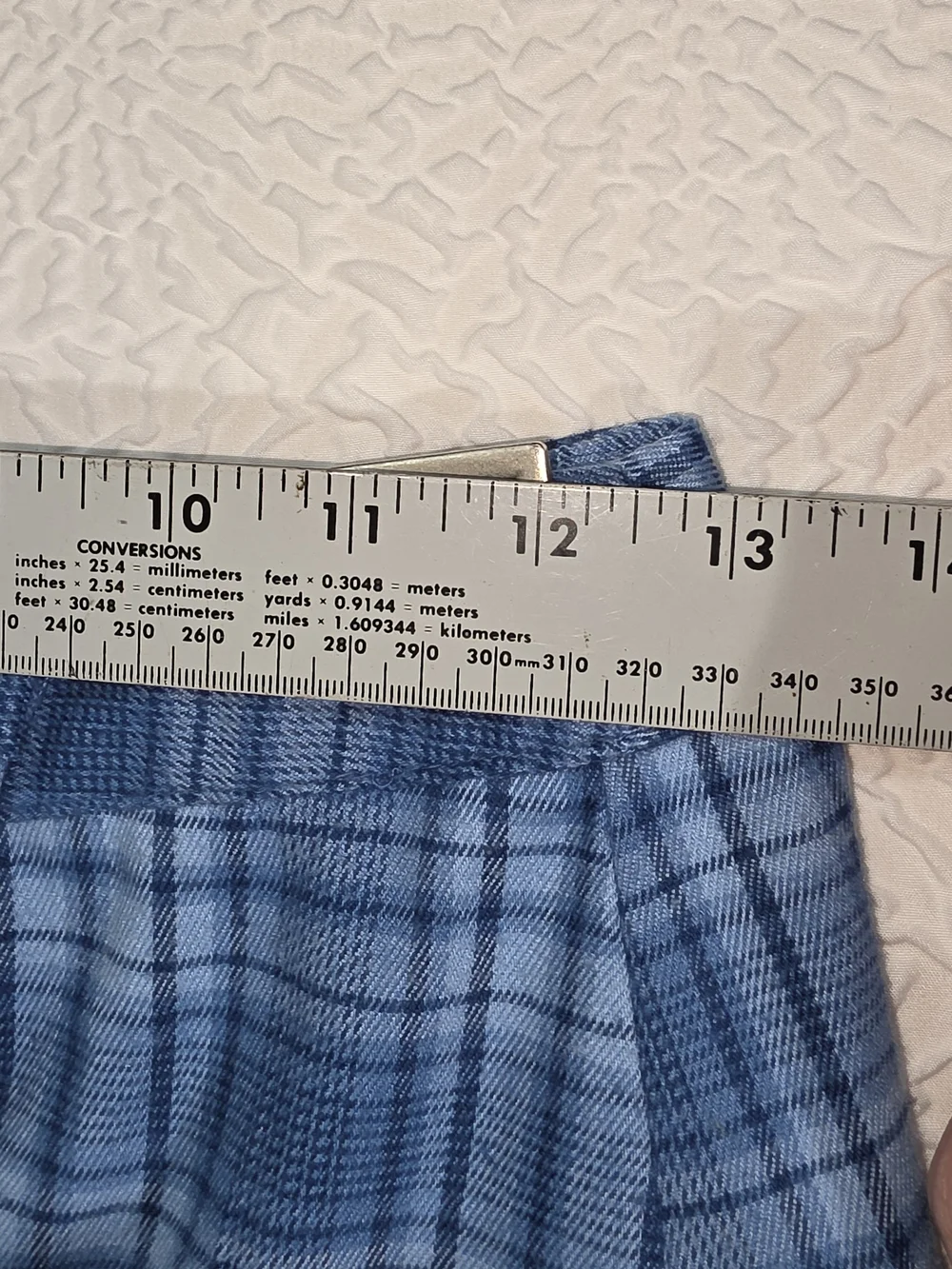 Brandy Melville John Galt Blue Plaid‎ Emerson Mini Wrap Skirt Size Small